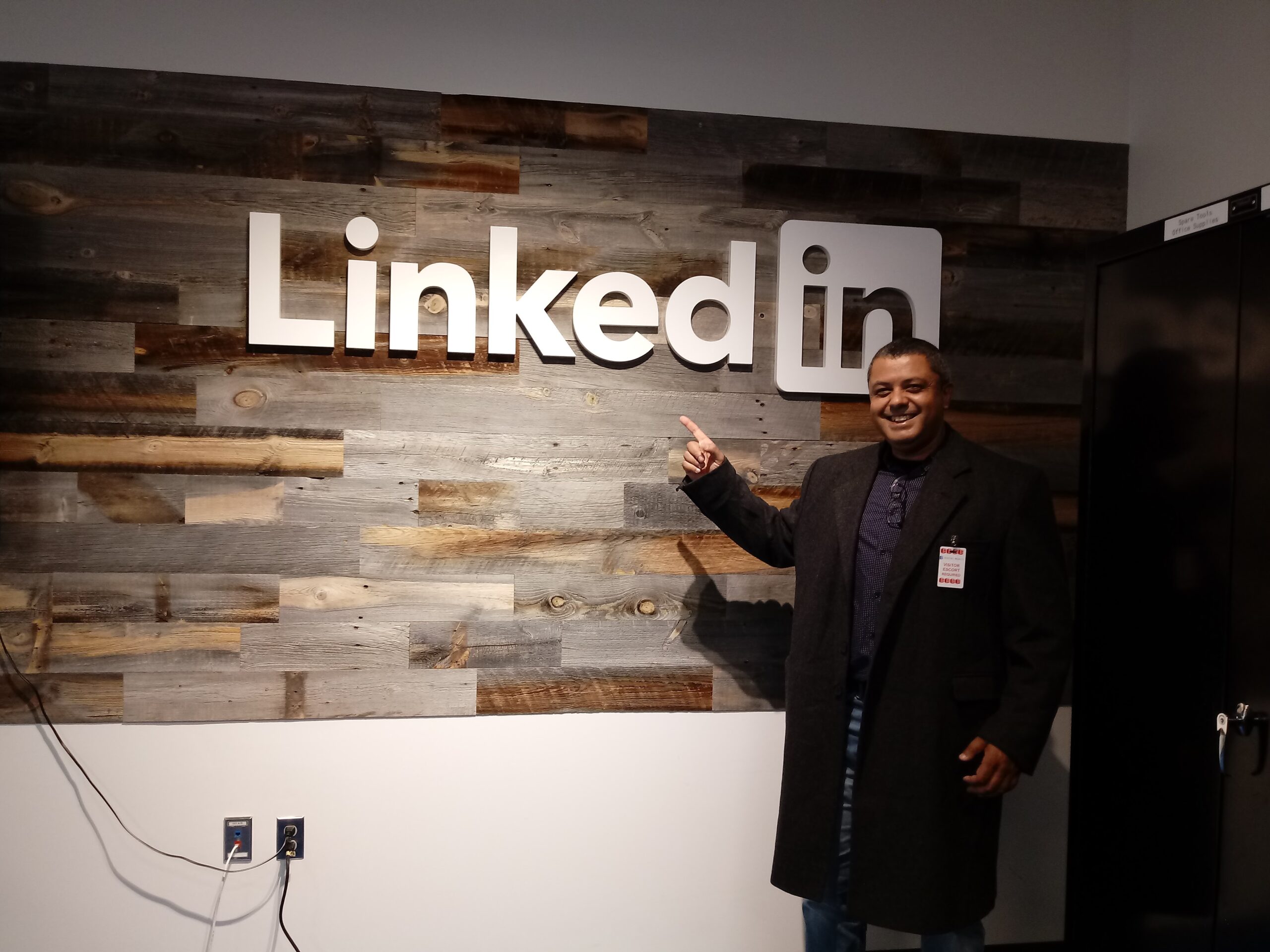 Wilson Laia em visita técnica ao Data Center do LinkedIn, Loudoun County, VA, EUA.